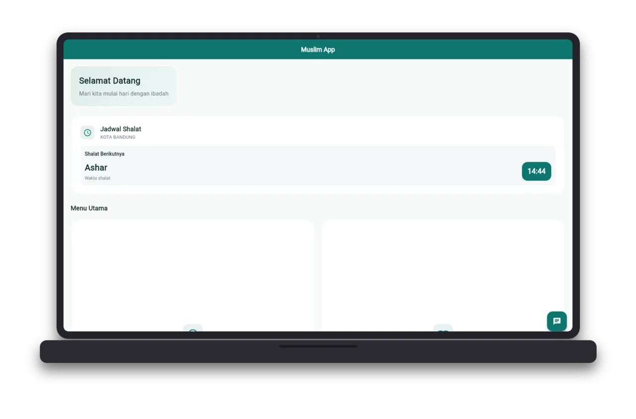 Tangkapan layar Muslim App